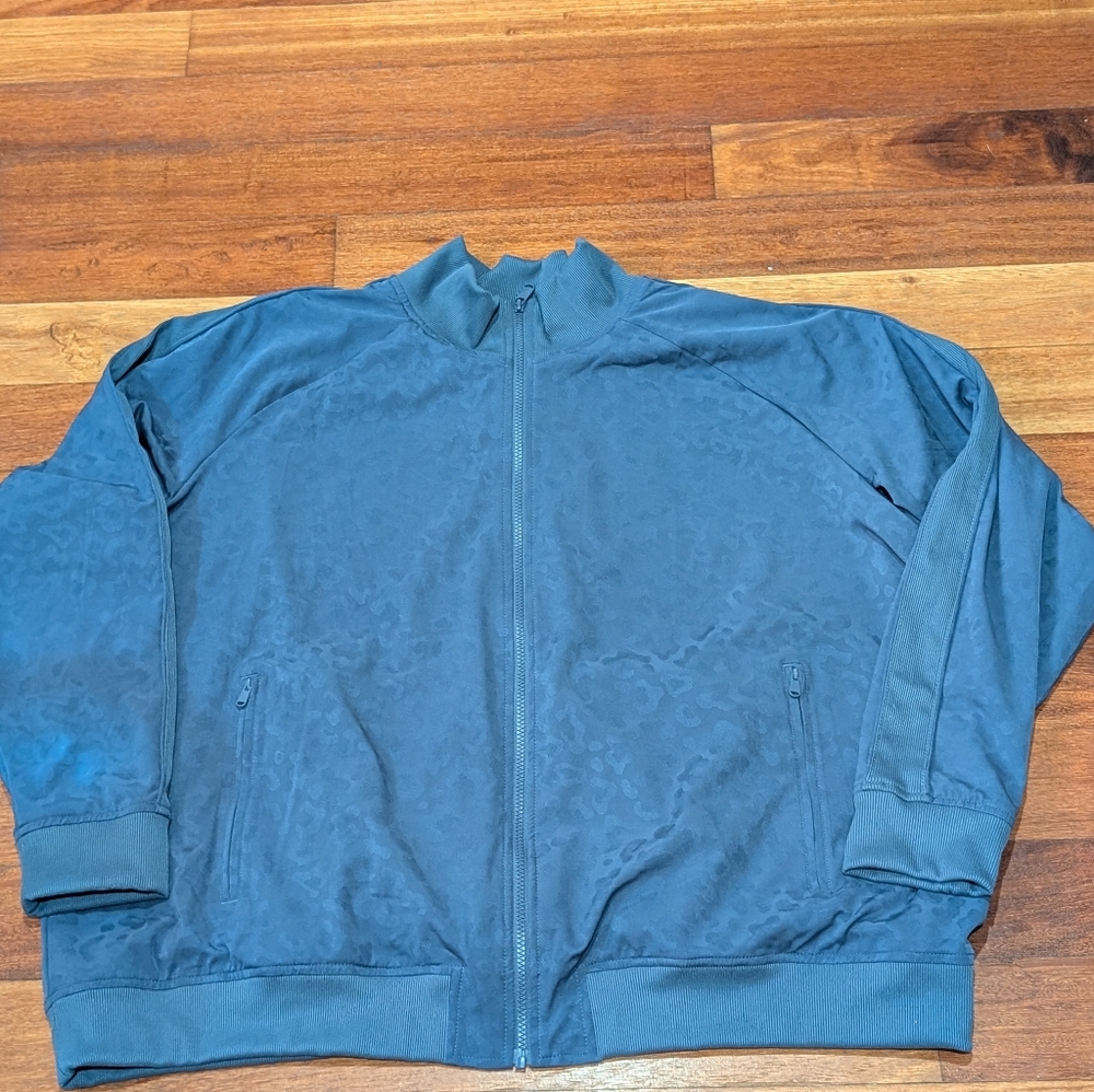 Athleta Blue Women's Jacket Animal Prinnt